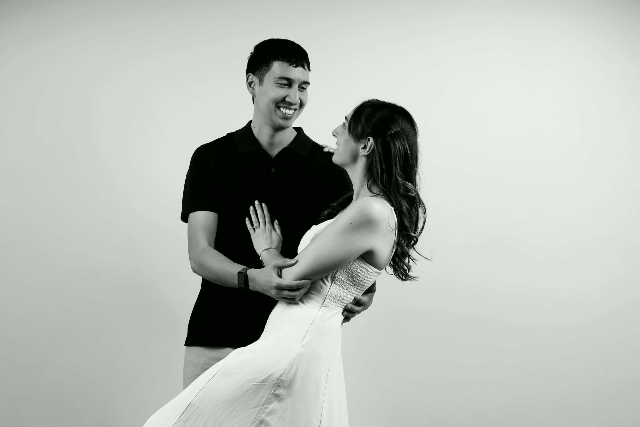 Romantic embrace